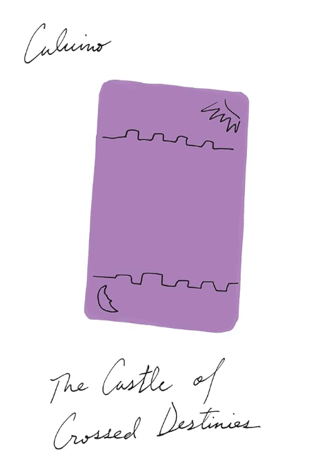 d1rtybug's tweet photo. "The Castle of Crossed Destinies" -- a 1973 novel by an Italian writer Italo Calvino; "explores the intricate interplay of storytelling and interpretation through its diverse cast of characters, each represented by tarot cards" https://t.co/CipWTjOC3S