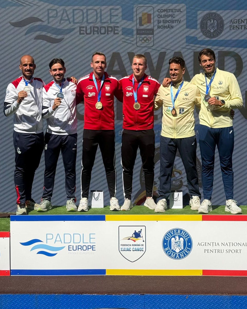 COPPORTUGAL's tweet photo. Portugal fecha o Campeonato da Europa de Canoagem de Maratona com 10 medalhas 🤩 

Hoje foram mais dois pódios na prova longa!
🥈Prata em C2 senior
🥉Bronze em K2 senior

#COPortugal | 📷 FPCanoagem https://t.co/UzTAVXDIIU