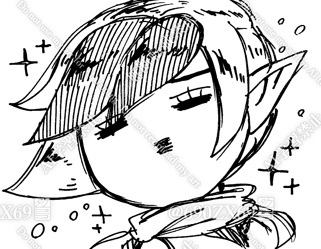 らくがき 初描き ヴェチくん