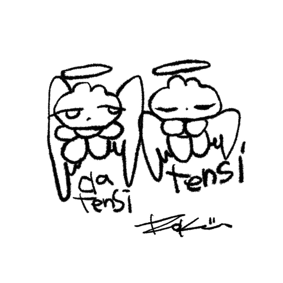 _aoiroku's tweet photo. 🖤🐰🐰🤍

#絵 #イラスト https://t.co/Fk2d5H2QSN