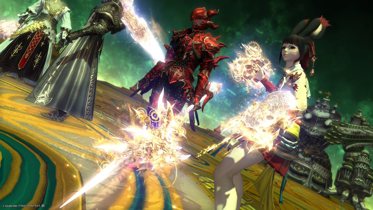 Barchy79's tweet photo. みんな武器綺麗すぎる👏
©︎SQUARE ENIX https://t.co/s9wucnlOof