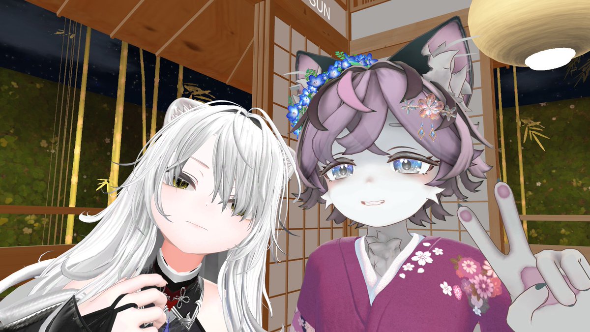 Shiro337566's tweet photo. #VRChat #妖菓堂
今日はイベント妖菓堂に行きました。
リクインが通り感激!!
はるちゃんこと、はるんぱすさんに、
今日は癒してもらいました。
もふもふの尻尾で可愛かった！
新キャストさんが沢山増えて感激です。
スタッフさんもいつも案内ありがとうございます！
この後アフターにも参加しま～す。 https://t.co/AuCfQ4PlRz
