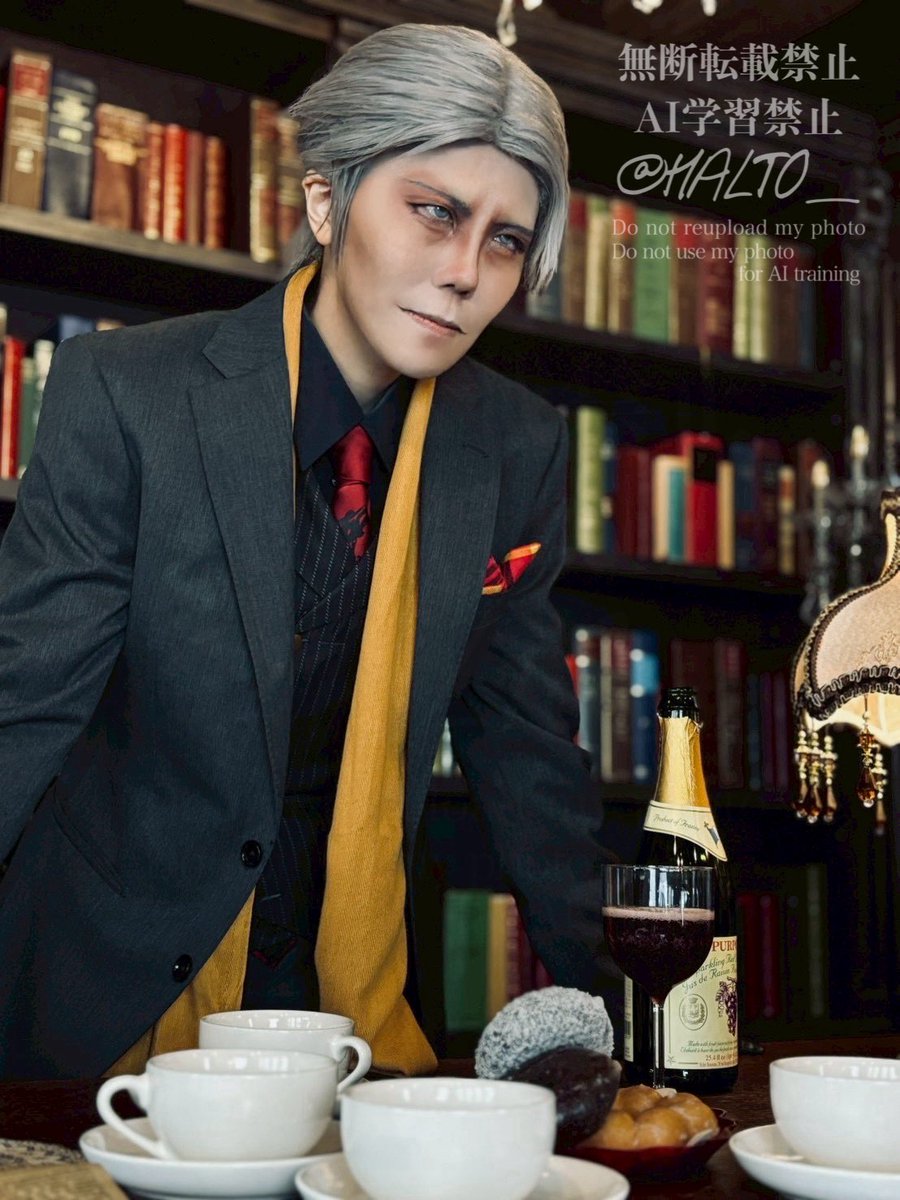 HALTO_'s tweet photo. cosplay 創作

　　　　　🍷or🍩or…？

photo by @yurika053
#0628イケオジを吸う会 https://t.co/UvqKvXTjFb