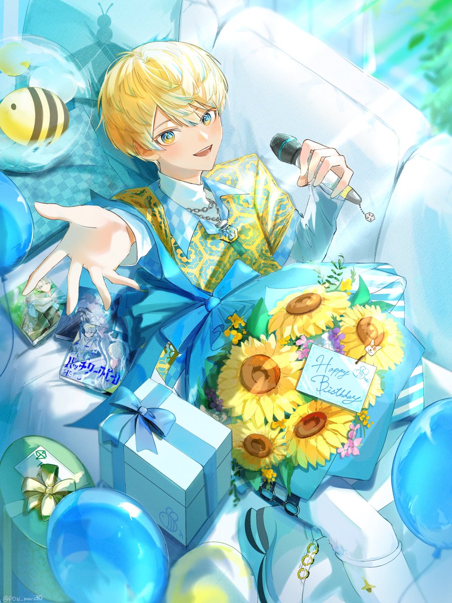 PON_maru30's tweet photo. お誕生日おめでとうございます🎉✨✨

毎日楽しいを届けてくれてありがとうございます*.+ﾟ
素敵な一年になりますように🌷✧*｡

#まな板にマナ居た
#緋八マナ爆誕祭24歳の部決勝 https://t.co/r02Mokkwjl