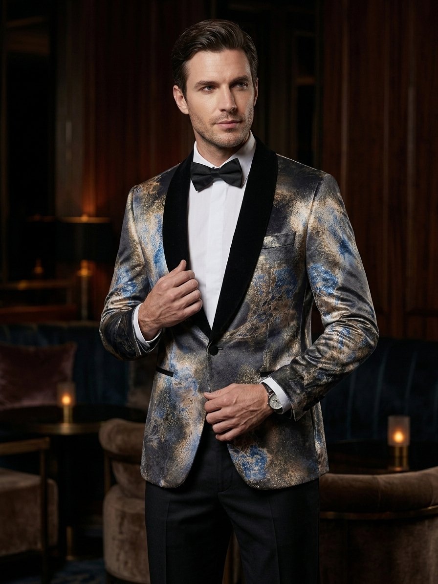 Studiodstatus's tweet photo. Luxury Black Gold Designer Tuxedo Blazer for Men | Groom Wedding Reception Jacket
Buy Now Etsy Link
https://t.co/7XuGYjui9L
#LuxuryBlazer #DesignerBlazer #TuxedoBlazer #GroomStyle #WeddingBlazer #MensFashion #Menswear #FormalWear #BlackTie #ReceptionLook #LuxuryMenswear https://t.co/cf3a7yQE3l