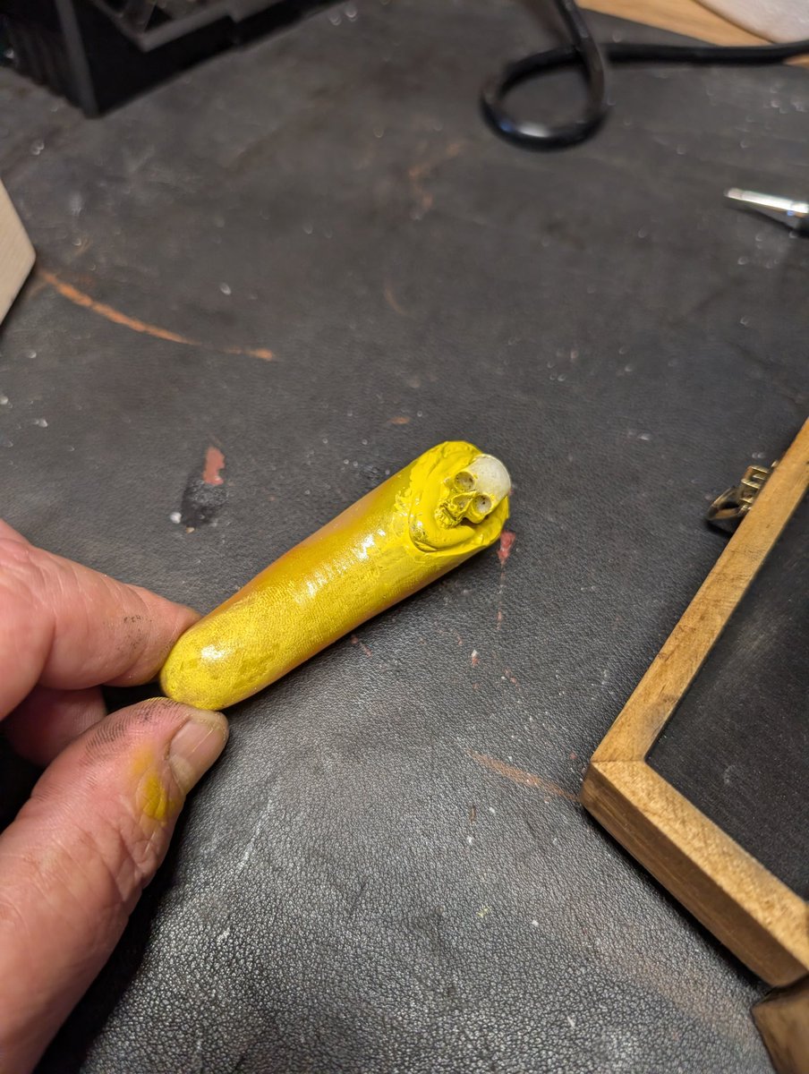 WorkshopMovie's tweet photo. A busy Sunday in The Movie Workshop these  little Phantasm pieces will be available soon on my Etsy store, this mini coffin holds the Tall Man's severed finger which is removable ya know just for giggles 😁🍻 #Phantasm @crashpalace @PromoteHorror https://t.co/S4pUXHw32I