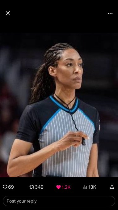 Momoko_19830310's tweet photo. Referee Angelica Suffren watched as Caitlin Clark was assaulted and did nothing.  Where is her punishment? https://t.co/Bbx8yFq40J