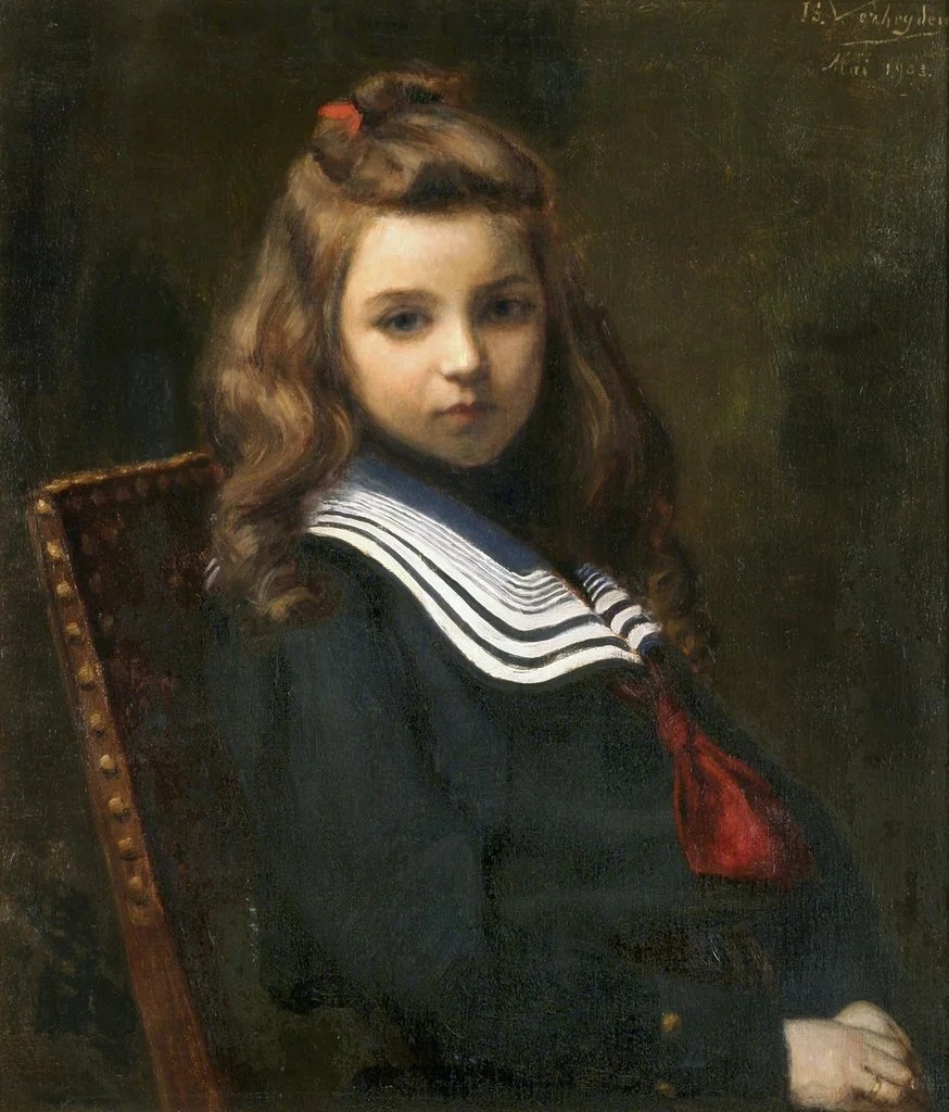 venustapolis's tweet photo. Young Girl in a Sailor's Suit (Isidore Verheyden, 1846 - 1905) https://t.co/tKZ2YkIewH