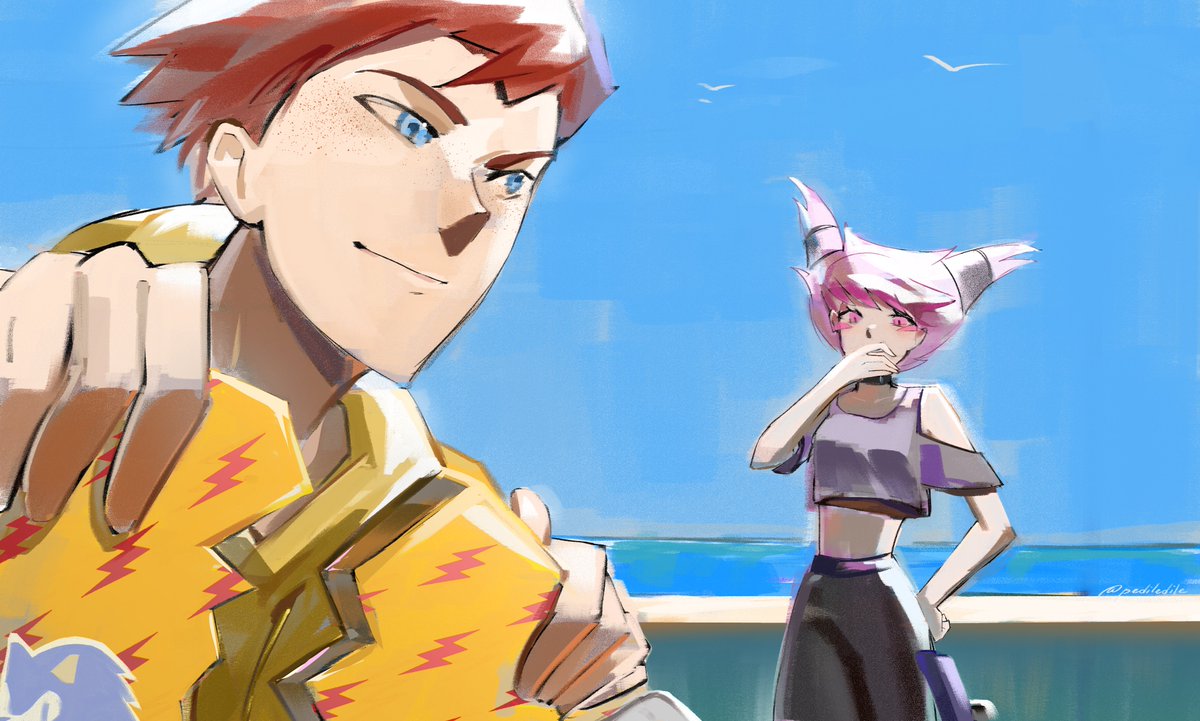 pediledile's tweet photo. 🛹
#unluckyflinxsummer #teentitans #flinx #jinx #kidflash https://t.co/T2H4QiLvX7
