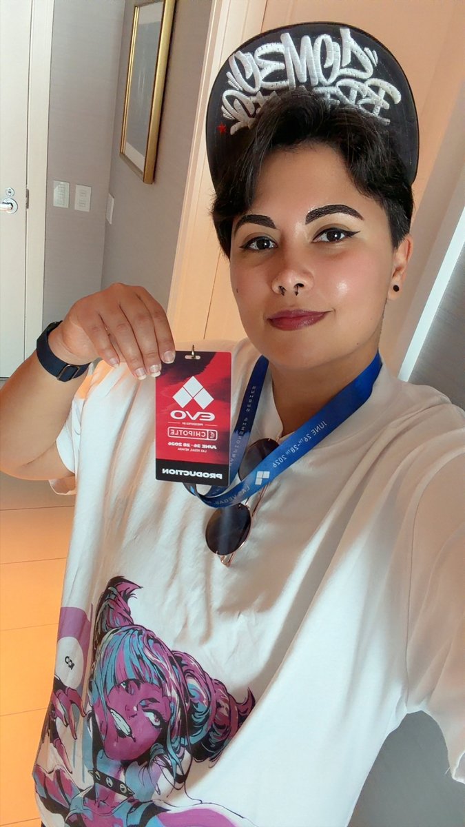 kurominah's tweet photo. Last day of #Evo2026! Talk to me about ICFC, and stop by the @tenomedia booth today for new stuff that just came in! https://t.co/nm9O1ta3bY
