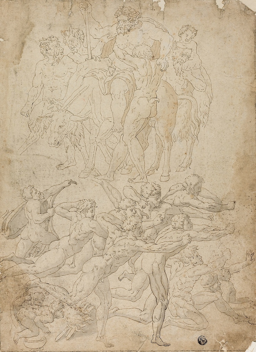 fanmichelangelo's tweet photo. Archers Shooting at a Herm, Triumph of Bacchus, and Other Studies #artbots #michelangelo https://t.co/LSOO92Mre4