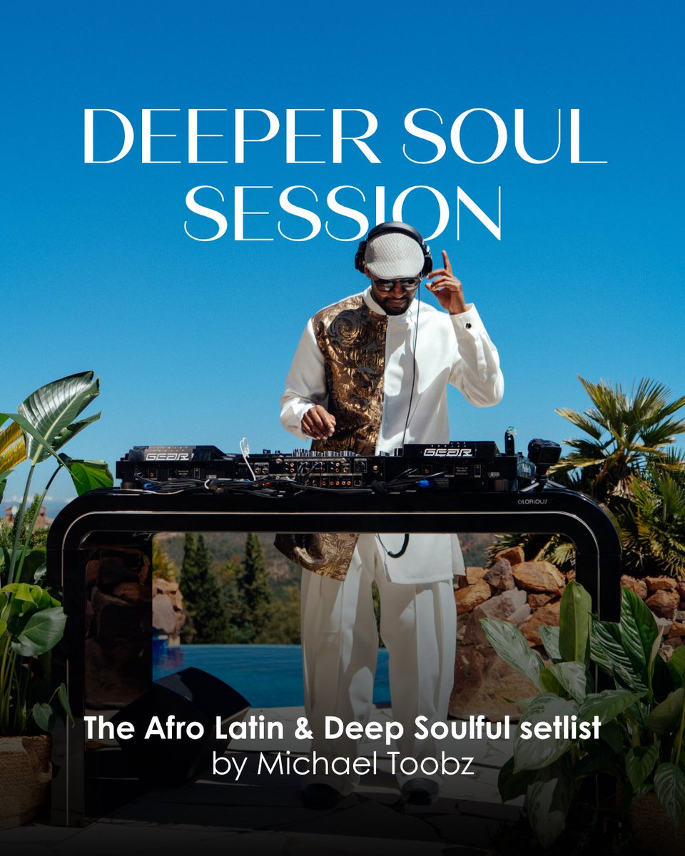 Silenceephemere's tweet photo. DEEPER SOUL SESSION 🎧
Every track Michael Toobz played at our villa — Afro Latin &amp; Deep Soulful — now on Spotify.

→ https://t.co/FaBwpbdxtL

Produced by Silence Éphémère Studio.
🎥 R. Biss &amp; T. Martinez · 📍 Villa Silence Éphémère, Cannes https://t.co/v2DgyaLCZv