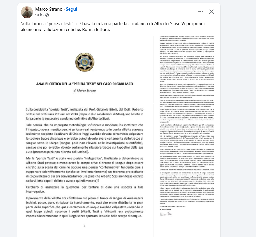 Pantera44685993's tweet photo. #garlasco consiglio attenta lettura #marcostrano 👏👏👏 https://t.co/K6v2olFaqN