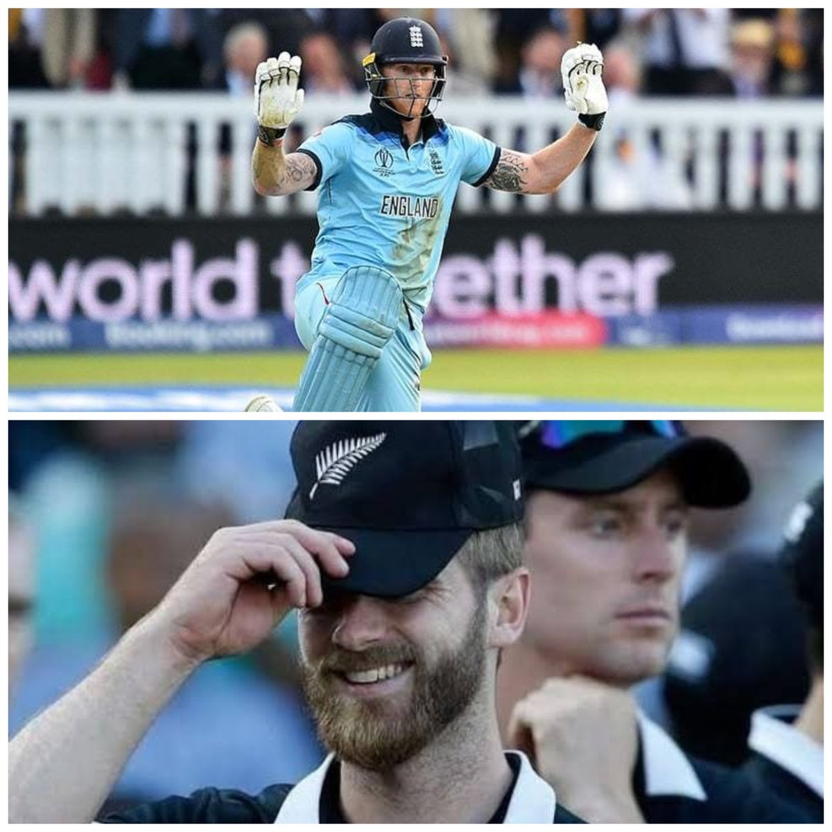 sagarcasm's tweet photo. The luckiest and unluckiest men of 2019 WC retired in the same series.

#BenStokes | #KaneWilliamson https://t.co/6HI77PrIfN