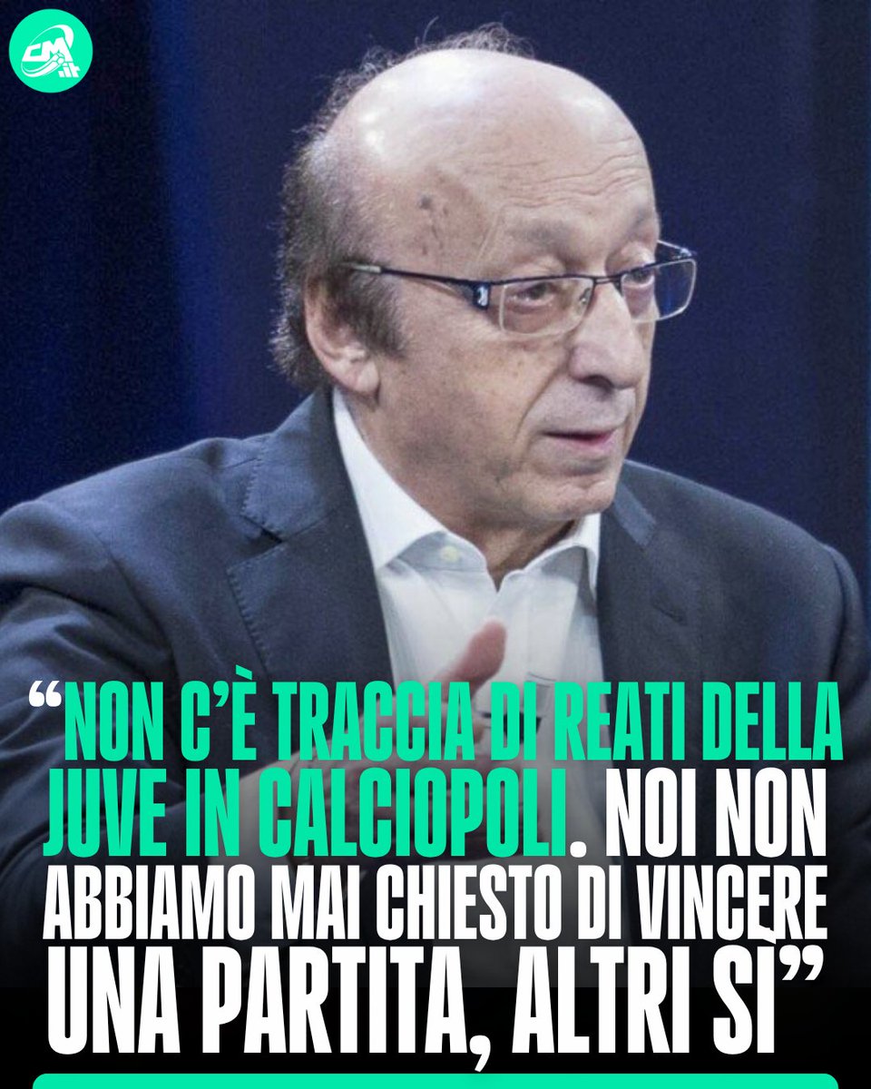 calciomercatoit's tweet photo. 💥 Luciano Moggi torna a parlare di Calciopoli: "La Juventus faceva paura a tutti per quanto era forte, ma non c’è traccia di reati del club in Calciopoli. Mai abbiamo chiesto di vincere una gara, altri lo hanno fatto. Prevenuti? Tanto. Tanto. Il mio avvocato disse: l’indagato è meglio sceglierlo che cercarlo. Loro lo scelsero"