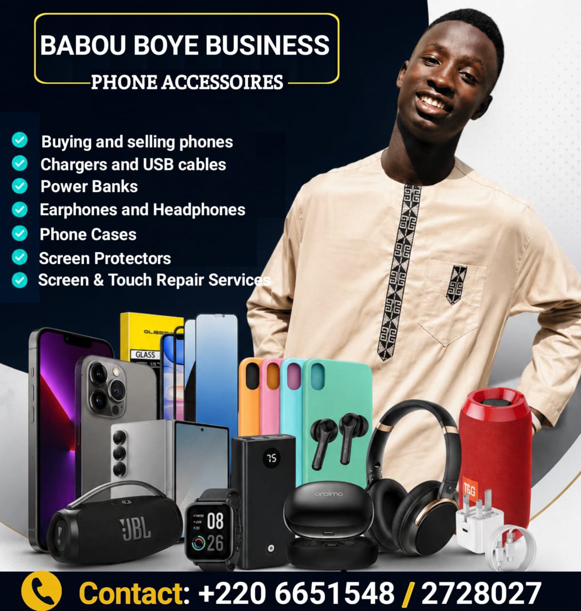 Elou_DESIGN's tweet photo. ✨ ELOU DESIGN – Donnez vie à vos idées ! 🎨

✅ Logos personnalisés
✅ Affiches &amp; Flyers
✅ Visuels réseaux sociaux
✅ Designs modernes à prix abordables

📲 WhatsApp : +221 75 522 53 35

#ELOUDesign #Graphisme #Design #Logo #Sénégal #Créativité https://t.co/rbN65Fg7ak
