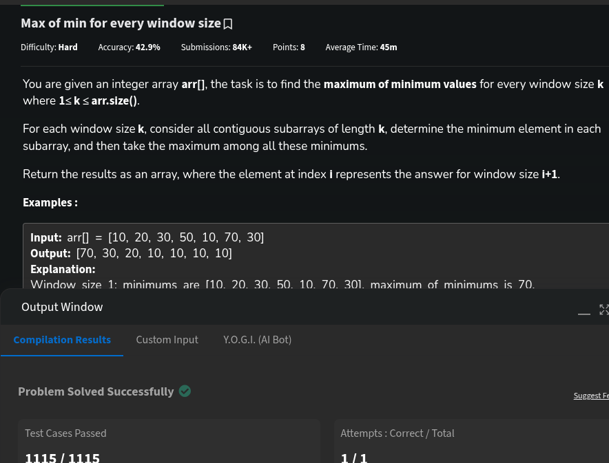 PixelCodeX01's tweet photo. Day 28 of #SDESheetChallenge done
Stock Span - used stack to track PGE
Max of Min Window Size - tricky but monotonic stack helped find ranges
Celebrity Problem - graph elimination approach worked well
getting better with stack patterns
@striver_79
@takeUforward_ https://t.co/UDkDzTKthc