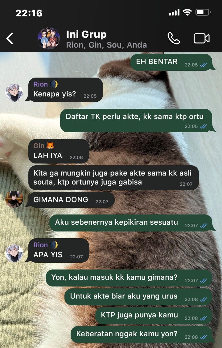 urstarius's tweet photo. #EOS one tweet au.

Souta jadi kecil? 
Episode Souta mau masuk TK.
—by urstarius.

#Storyon #Ginspired #SoutAU #HarrisCaine https://t.co/KvMoQbhWP7