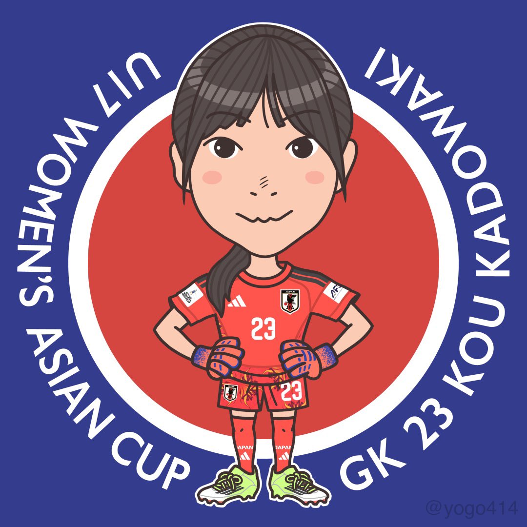 yogo414's tweet photo. #加登脇心羽 選手（U17女子アジアカップ ver.）描きました！
#日テレ東京ヴェルディメニーナ https://t.co/y3t4ZekFxR