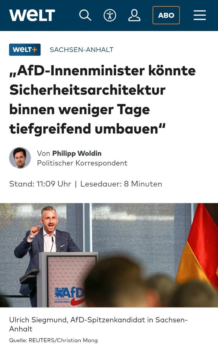 Prunkundshiva's tweet photo. Passend dazu hier das Zitat des Berliner Grünen-Politikers Benedikt Lux im Original:

„Wir haben die gesamte Führung fast aller Berliner Sicherheitsbehörden ausgetauscht und dort ziemlich gute Leute reingebracht. Bei der Feuerwehr, der Polizei, der Generalstaatsanwaltschaft und auch beim Verfassungsschutz. Ich hoffe sehr, dass sich das in Zukunft bemerkbar macht.“

Genau deshalb wünschen sich in Sachsen-Anhalt inzwischen über 40 Prozent der Bürger die AfD. Viele erwarten endlich ein Vorgehen gegen den Parallelstaat linksextremistischer NGOs und ein Ende ihrer Finanzierung aus Steuergeldern. Man kann nur hoffen, dass diese korrupten Seilschaften von CDU, SPD & Co. beendet werden, lieber heute als morgen.