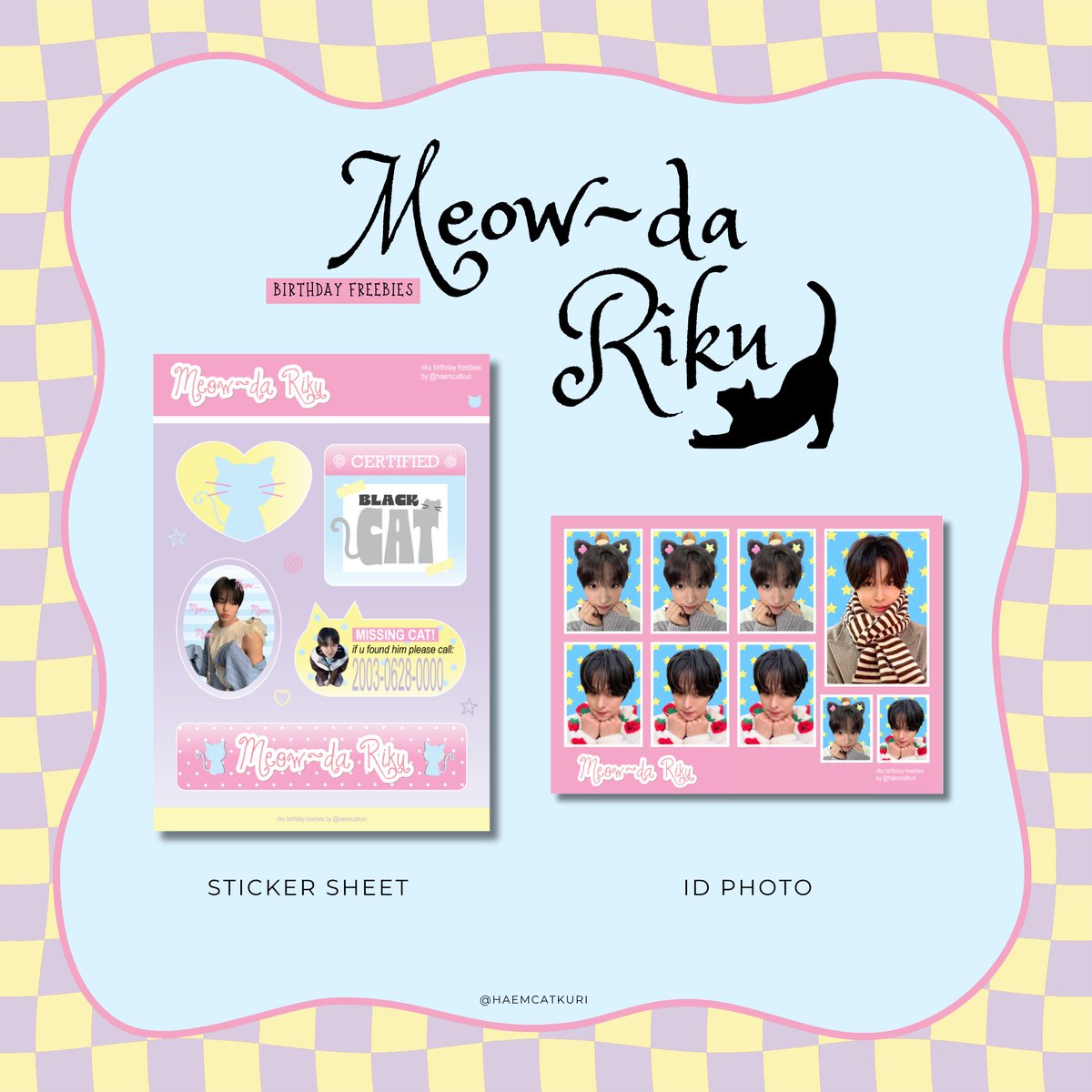 haemcatkuri's tweet photo. like &amp; rt are appreciate 🫶

Meow~da Riku 🐈‍⬛❤️ 
riku birthday freebies by @haemcatkuri 

how to claim:
🐈‍⬛ like &amp; rt this tweet
🐈‍⬛ co by 🍊 set 3k (no rf) on 1 July 20.00
🐈‍⬛ don't forget to write ur usn on notes

link: https://t.co/Ws3DRCNvvs 

#HAPPYRIKUDAY #RIKU https://t.co/O7XcMGM4Hw
