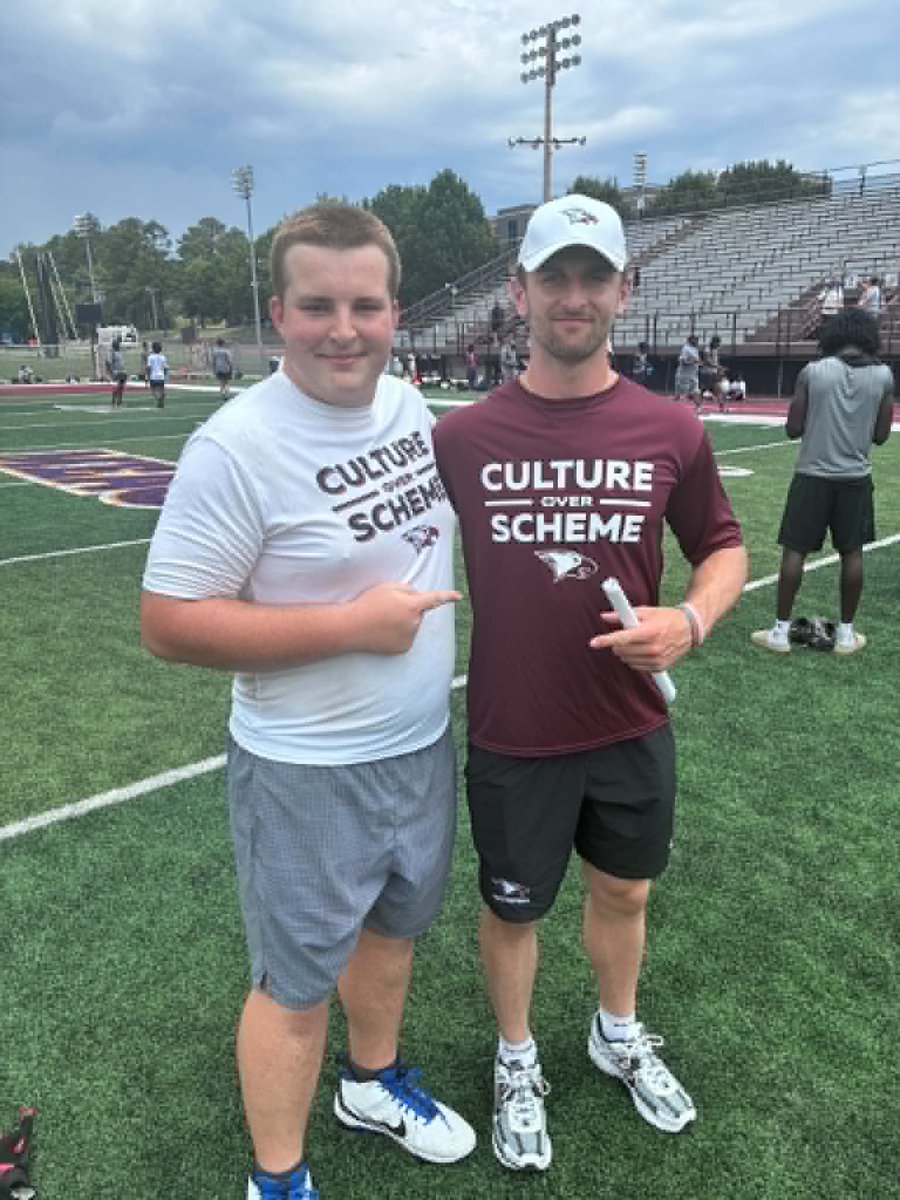 Joseph_FranzIII's tweet photo. Friday at @NCCU_Football  camp was great. Excellent opportunities in growth and development took place. Huge shoutout to several of the current players taking the time to give advice to camp participants. They believe in "Culture over Scheme" and it was clear they were one big family. 

Thank you @CoachTOliver  and staff for hosting. Also @ethan_fame  and @CoachMatt_NCCU  for the invite to be apart of such an amazing experience. 

@Qik_6 @westmeckfb @WestMeckSports @Coach_jgardner @CoachOsbey @fo_isaac