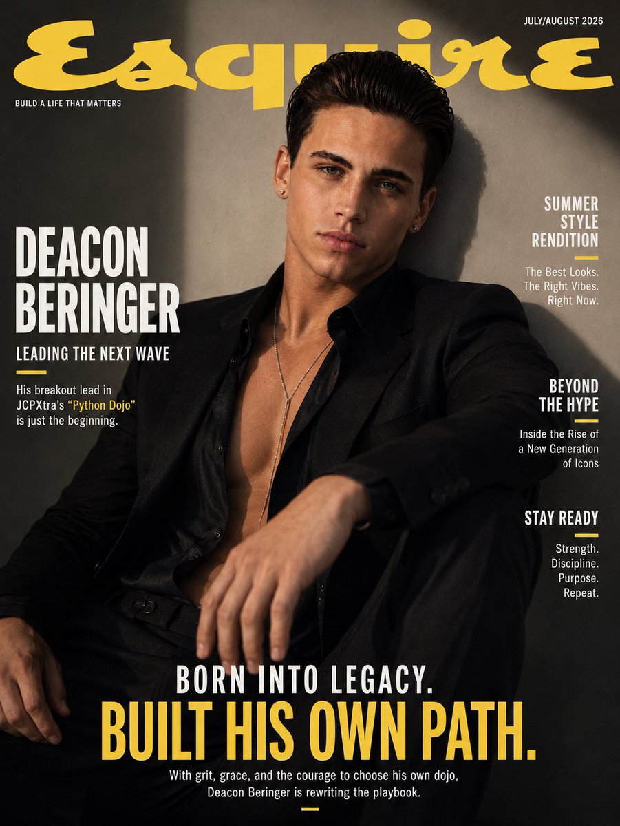 DeaconBeringer's tweet photo. Esquire
📸 Mark Seliger
July/August 2026 https://t.co/GwBL29gDuT
