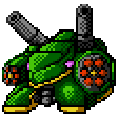 zoldastorm's tweet photo. テンペスト書きつつ次回作の全身ドットせこせこ作っとる
見せられる範囲でKaDにも出てたオリ敵のガンテイル
妙にファンシーになった https://t.co/xT9HhNw1Ez