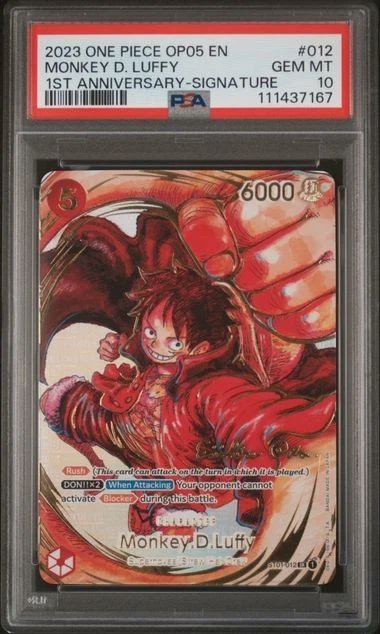 xWarSong's tweet photo. Lol guys please stop trolling launch date of this card will be on 1st July by then it will dip and after 2 week when ppl stop talking about this joke it will dip even more. Fun fact this is not a tcg card and it cannot be graded. Good luck scalping this. #luffy @onepiecetcg #oda https://t.co/XPJJRRV49M