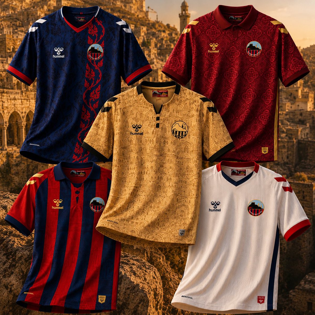 MardinsporPlus's tweet photo. 👕 Mardinspor’umuzun Trendyol 1. Lig’de giyeceği 5 farklı hikâyeye sahip forma…

Bölge takımlarımız Amedspor ve Batman Petrolspor başta olmak üzere, birçok takımın Nike ve Adidas’ın hazır katalog formaları yerine şehirlerini anlatan bu tarz özgün tasarımları tercih etmesini beklerdim. Bence bu konuda Mardin 1969 Spor ile Hummel iş birliği örnek alınmalı. ❤️💙

Siz en çok hangi Mardinspor formasını beğendiniz? 👀
