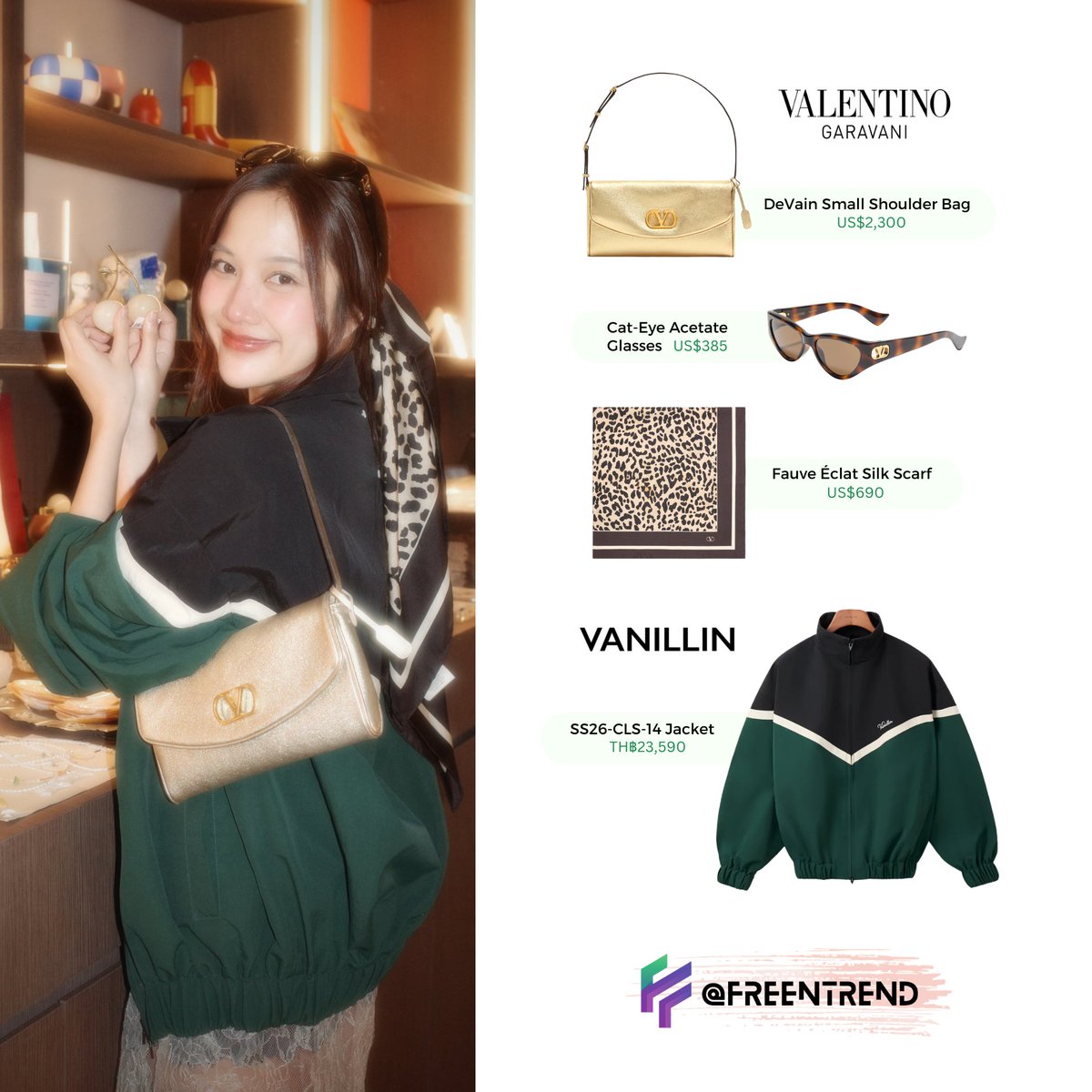 FreenTrend's tweet photo. 260627 srchafreen IG update

👜🧣🕶️ Valentino Garavani handbag, scarf, sunglasses
🧥👔🩳 Vanillin SS26 jacket, shirt, shorts

#srchafreen https://t.co/3PIvnWb1lo