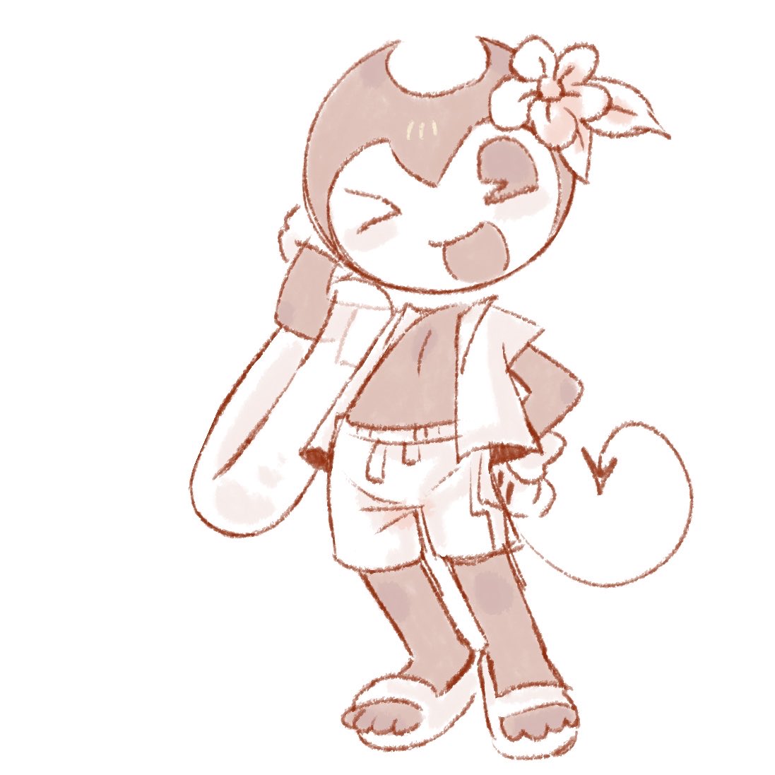 krispikrackers2's tweet photo. Yes bendy i will come to the beach with you #bendy_and_the_ink_machine https://t.co/5rioyJ89GB