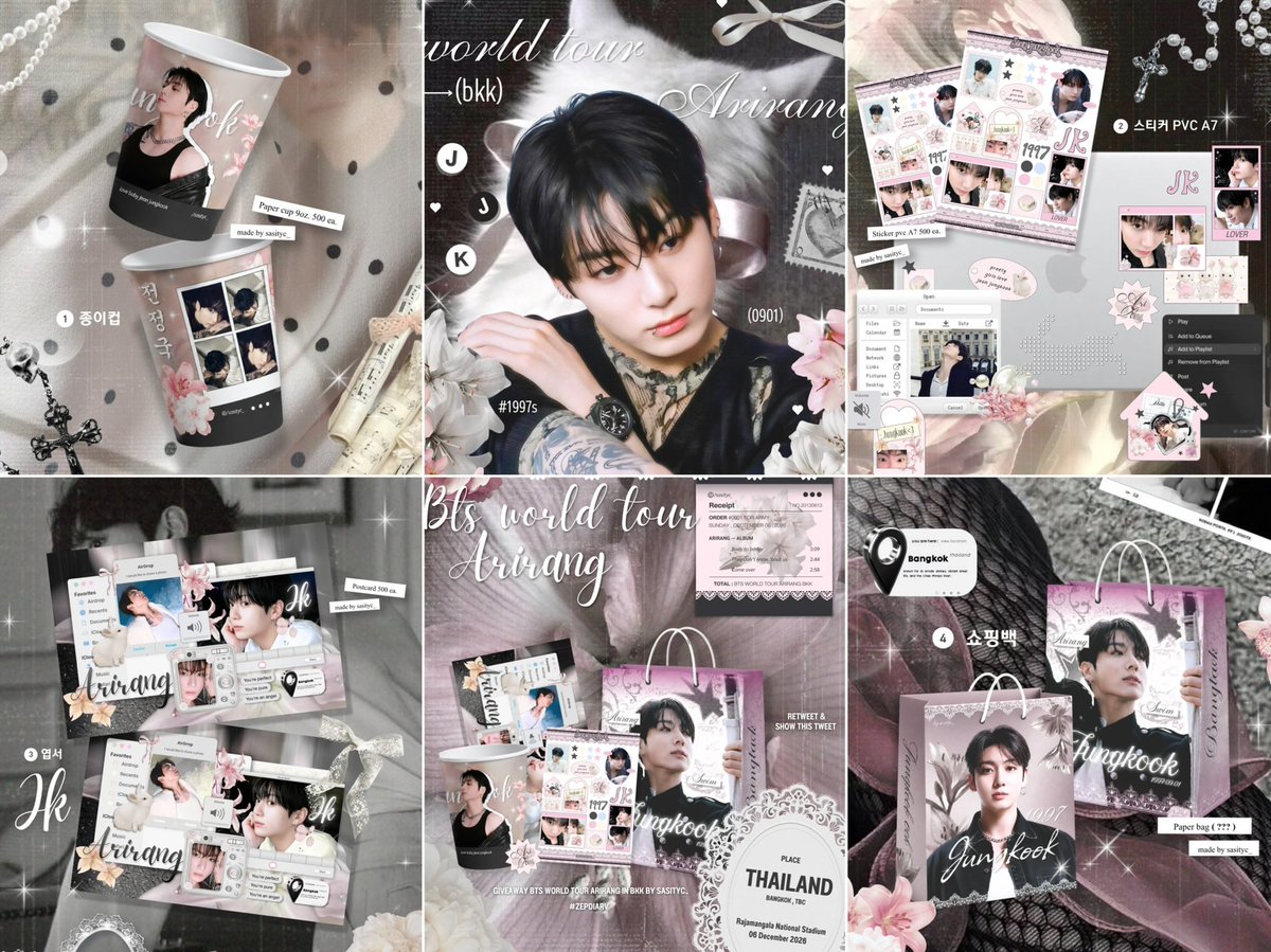 sasityc_'s tweet photo. #𝗥𝗧 𝗉𝗅𝗌 𝗄𝗂𝗇𝖽𝗅𝗒 𝗋𝗍 𝖺𝗇𝖽 𝗌𝗁𝗈𝗐 𝗍𝗁𝗂𝗌 𝗍𝗐𝖾𝖾𝗍 🐰🎀 

𑣲⋆ 𝐵𝑡𝑠 𝑤𝑜𝑟𝑙𝑑 𝑡𝑜𝑢𝑟 𝐴𝑟𝑖𝑟𝑎𝑛𝑔 𝑖𝑛 𝑏𝑘𝑘 Ⓒ 𝑠𝑎𝑠𝑖𝑡𝑦𝑐_ 🪽

𐙚 𝗀𝗂𝗏𝖾𝖺𝗐𝖺𝗒 𝗈𝗇𝗅𝗒 𝟧𝟢𝟢 𝗌𝖾𝗍𝗌  *(𝖾𝗑𝖼𝗅𝗎𝖽𝗂𝗇𝗀 𝗉𝖺𝗉𝖾𝗋 𝖻𝖺𝗀𝗌)*

📍𝖱𝖺𝗃𝖺𝗆𝖺𝗇𝗀𝖺𝗅𝖺 𝗇𝖺𝗍𝗂𝗈𝗇𝖺𝗅 𝗌𝗍𝖺𝖽𝗂𝗎𝗆 
🗓️ 𝟤𝟢𝟤𝟨년 𝟣𝟤월 𝟨일(일) | 𝖳𝖨𝖬𝖤 : 𝖳𝖡𝖢

#BTS_WORLDTOUR_BANGKOK