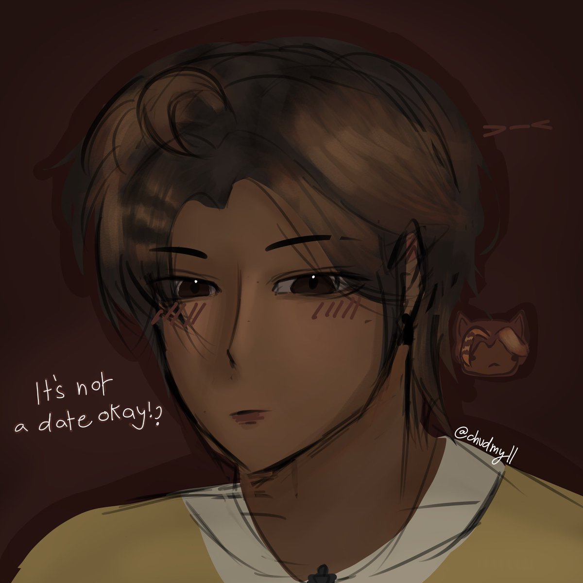_fireusername's tweet photo. @chudmyll drew this beautiful portrait of me. i look good, thanks. https://t.co/xx7n9S1T4p