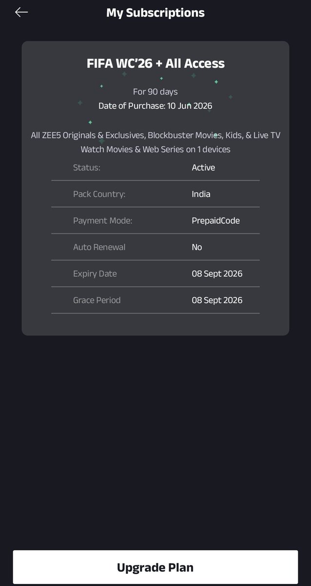 ArpanBi99's tweet photo. Bought FIFA plan on 10th June, eligible for 3 devices, but from today you guys downgraded me to 1 device only. I had mailed you, contacted in the app, tweeted but nothing fixed. Solve the issue ASAP you shameless &amp; stop looting ordinary people. 
@ZEE5India @FIFAcom @OfBroadcast https://t.co/Z3U0F04Rjg
