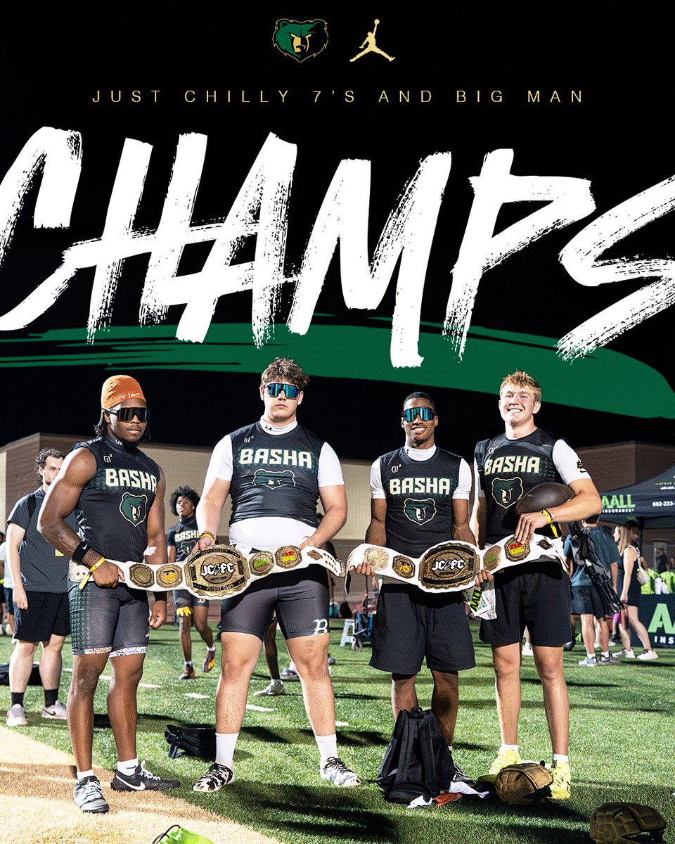 bashagridiron's tweet photo. Just Chilly 7s and Big Man Champions😎

@MarquesReischl @BashaAthletics @bashabearnation @CUSDAthletics @JUSTCHILLY https://t.co/udrZBMO8CO