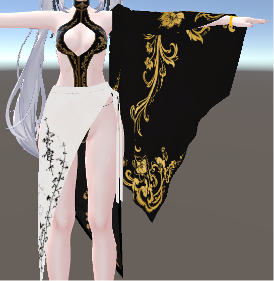 namul_vgames's tweet photo. 新しい衣装のPhysboneをテスト中

Unity上ではちゃんと重力の影響を受けるようになってるのに、インゲームだと固定されてしまう…

なぜだ…
#VRChat #3Dclothing #Physbone #難しい https://t.co/7gX2jUjX3A