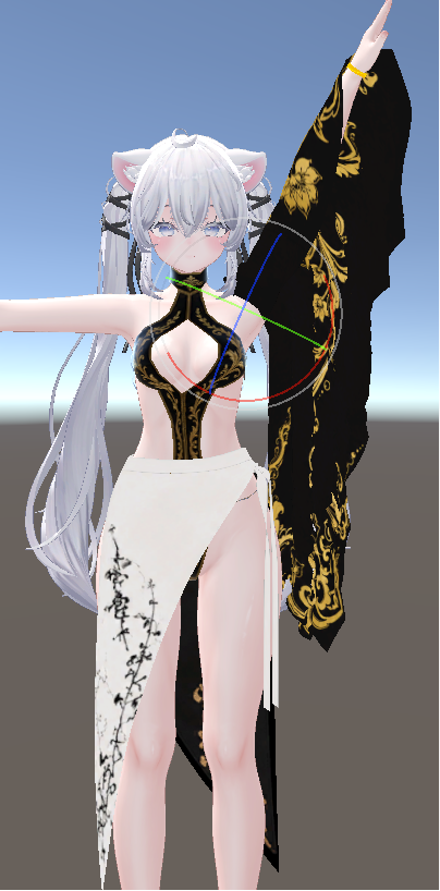 namul_vgames's tweet photo. 新しい衣装のPhysboneをテスト中

Unity上ではちゃんと重力の影響を受けるようになってるのに、インゲームだと固定されてしまう…

なぜだ…
#VRChat #3Dclothing #Physbone #難しい https://t.co/7gX2jUjX3A