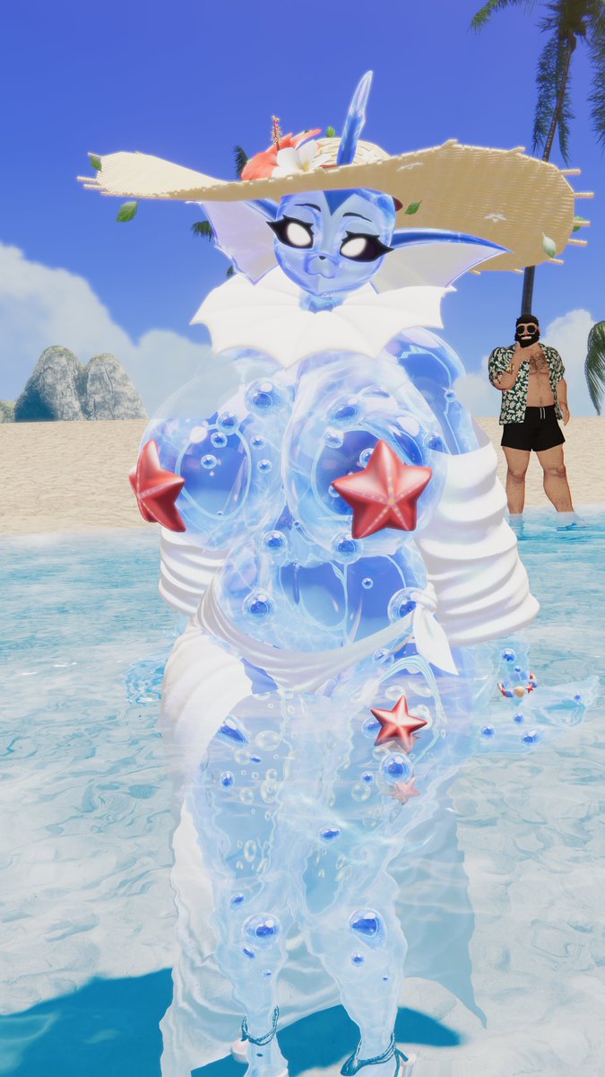 Mexican_weeb664's tweet photo. This island is gonna get interesting 😎
Vaporeon model by - @bom39_twit https://t.co/DoijHUFrBb