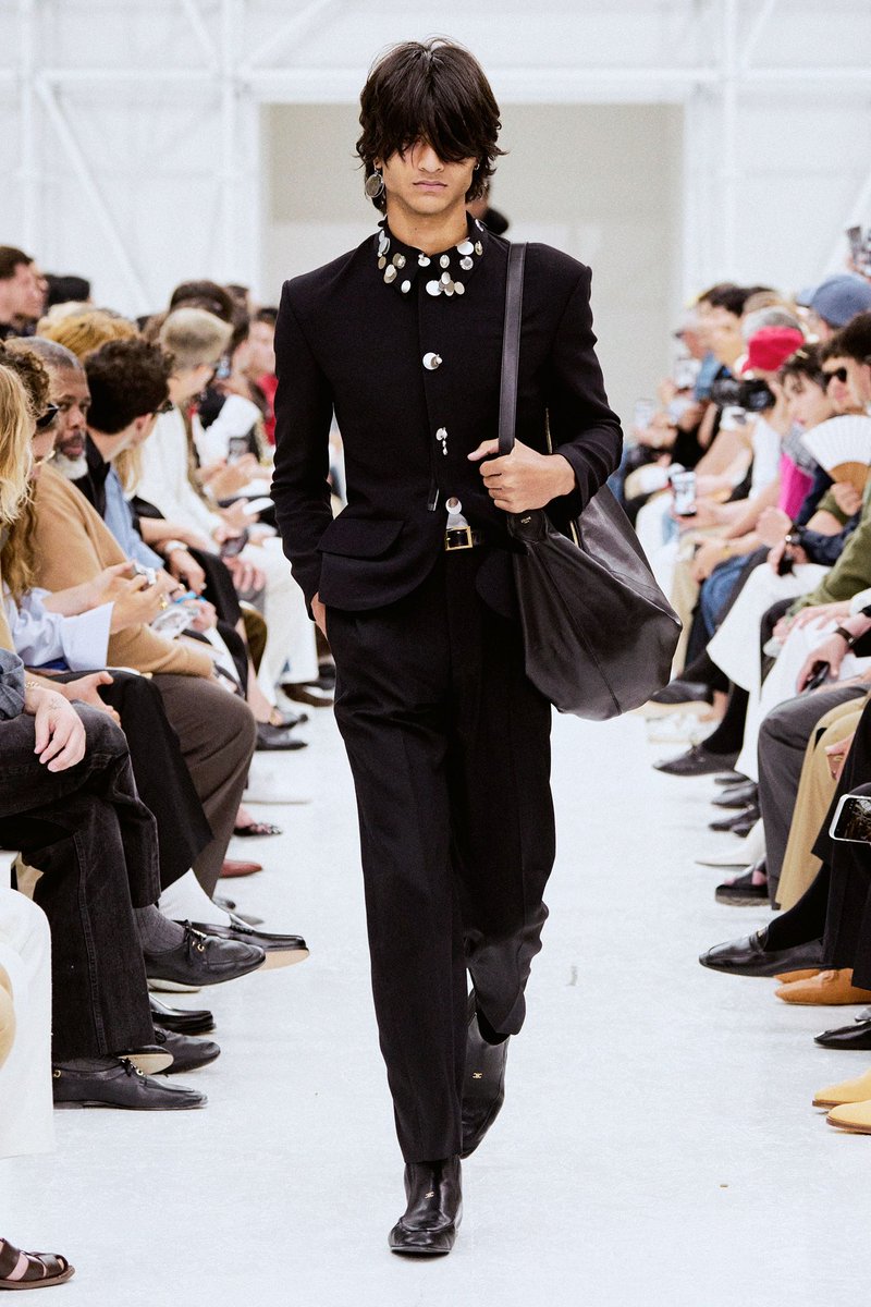 jacquemusx's tweet photo. Michael Rider did his big one. Celine Men SS27. https://t.co/YUxb7tvqVU