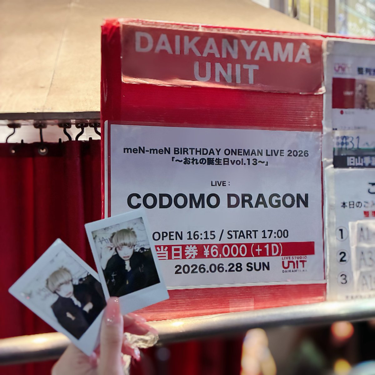 saunya567's tweet photo. ⏔⏔⏔⏔⏔⏔ ꒰ ᧔ෆ᧓ ꒱ ⏔⏔⏔⏔⏔⏔

♡ 2026.06.28 ♡
meN-meN BIRTHDAY ONEMAN LIVE 2026
 「～おれの誕生日vol.13～」
५✍🏻代官山UNiT

お誕生日おめでとうございます🎂
アンコずっと笑ってた😹

WOLFMANの時かっこよさ増し増しになる❕🫰🏻

#コドモドラゴン

⏔⏔⏔⏔⏔⏔⏔⏔⏔⏔⏔⏔⏔⏔⏔⏔ https://t.co/XqtH9kAdz8