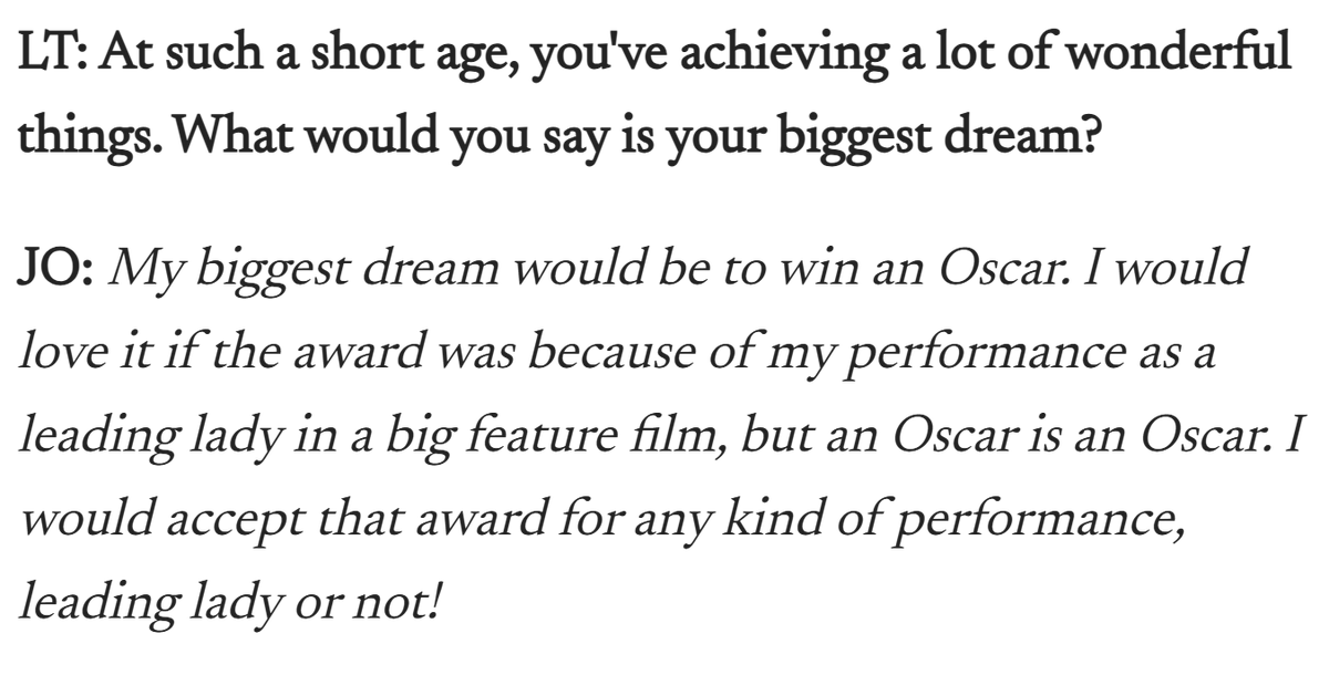jenna_ethereall's tweet photo. Jenna at 13 years old today 10 years ago🥹

"My biggest dream would be to win an Oscar [..] as a leading lady in a big feature film"

LOOK HOW FAR YOU'VE COME ALREADY https://t.co/ZOUGyvhXaX