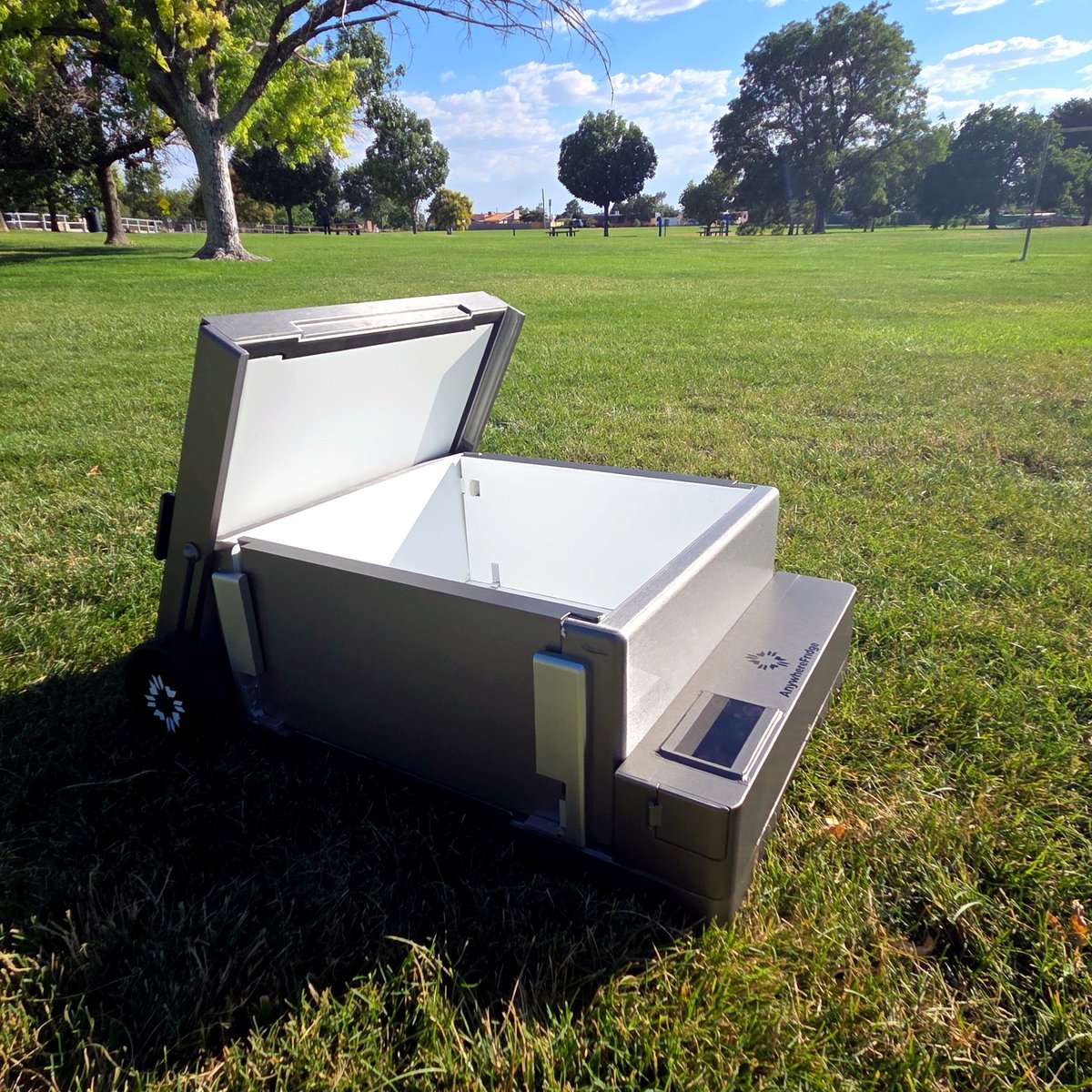 Anywhere_Fridge's tweet photo. The Anywhere Fridge is here.

It expands for real cold storage, then collapses when you need your space back.

Built for road trips, RV life, camping, tailgating &amp; emergencies.

Website live. Kickstarter coming soon.

https://t.co/Xk4EWR1zMB https://t.co/kpf7WdlxGn