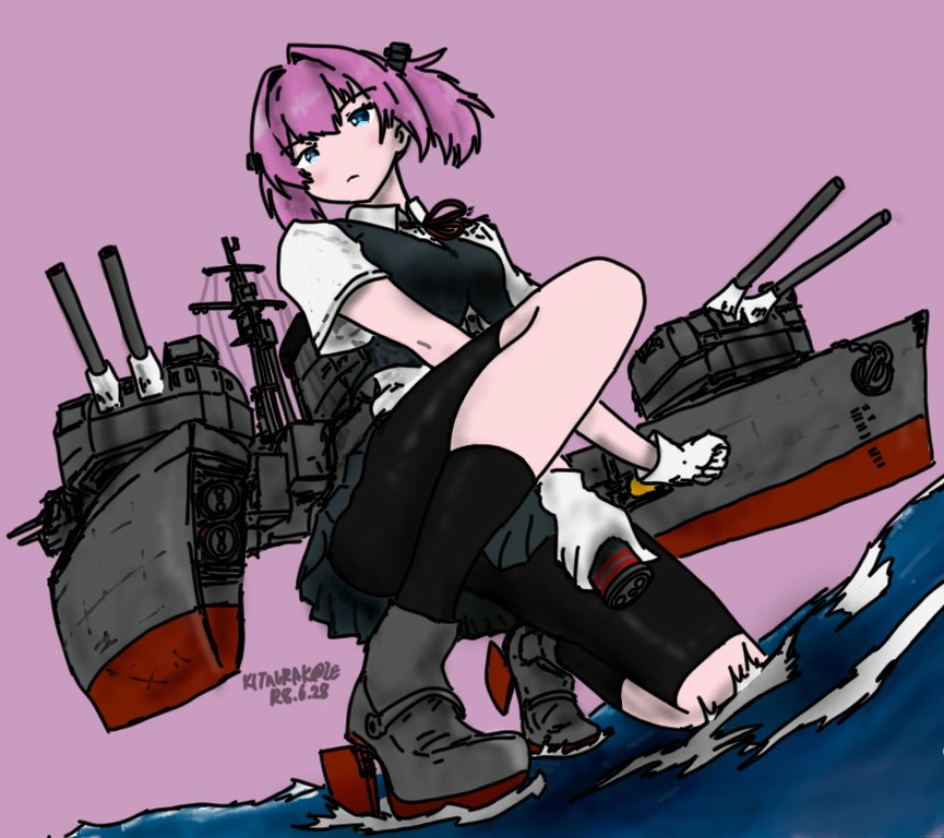艦これ版深夜の真剣お絵描き60分一本勝負 #艦これ版真剣お絵描き60分一