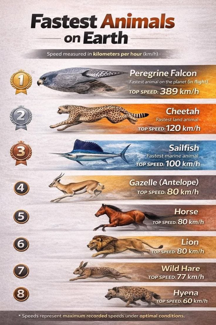 zayantech132341's tweet photo. Top 8 Fastest Animals in the World. https://t.co/Uu9wVDzGaA