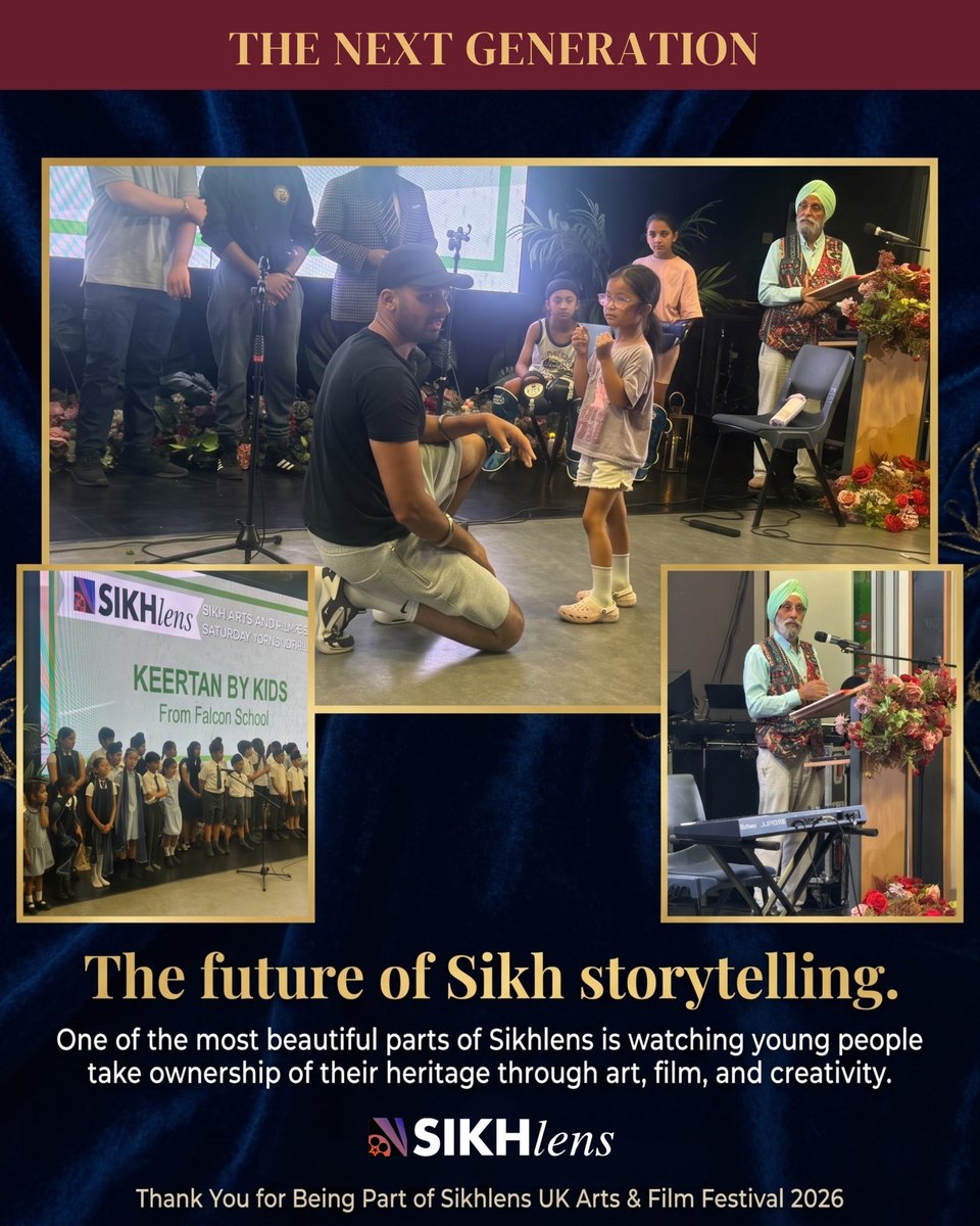 SikhLens's tweet photo. Thank you, Leicester! ❤️ What began as a vision became a celebration of Sikh storytelling, art, history, music & community. Thank you to everyone who joined us and made Sikhlens UK unforgettable. Stories traveled. Communities connected. Friendships began. See you next year! #SikhlensUK #SikhStories