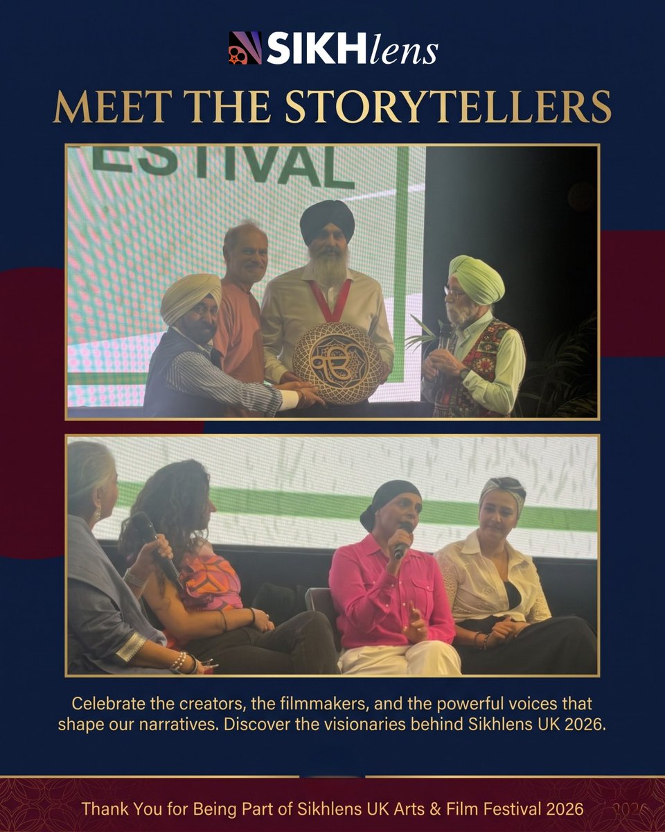 SikhLens's tweet photo. Thank you, Leicester! ❤️ What began as a vision became a celebration of Sikh storytelling, art, history, music & community. Thank you to everyone who joined us and made Sikhlens UK unforgettable. Stories traveled. Communities connected. Friendships began. See you next year! #SikhlensUK #SikhStories