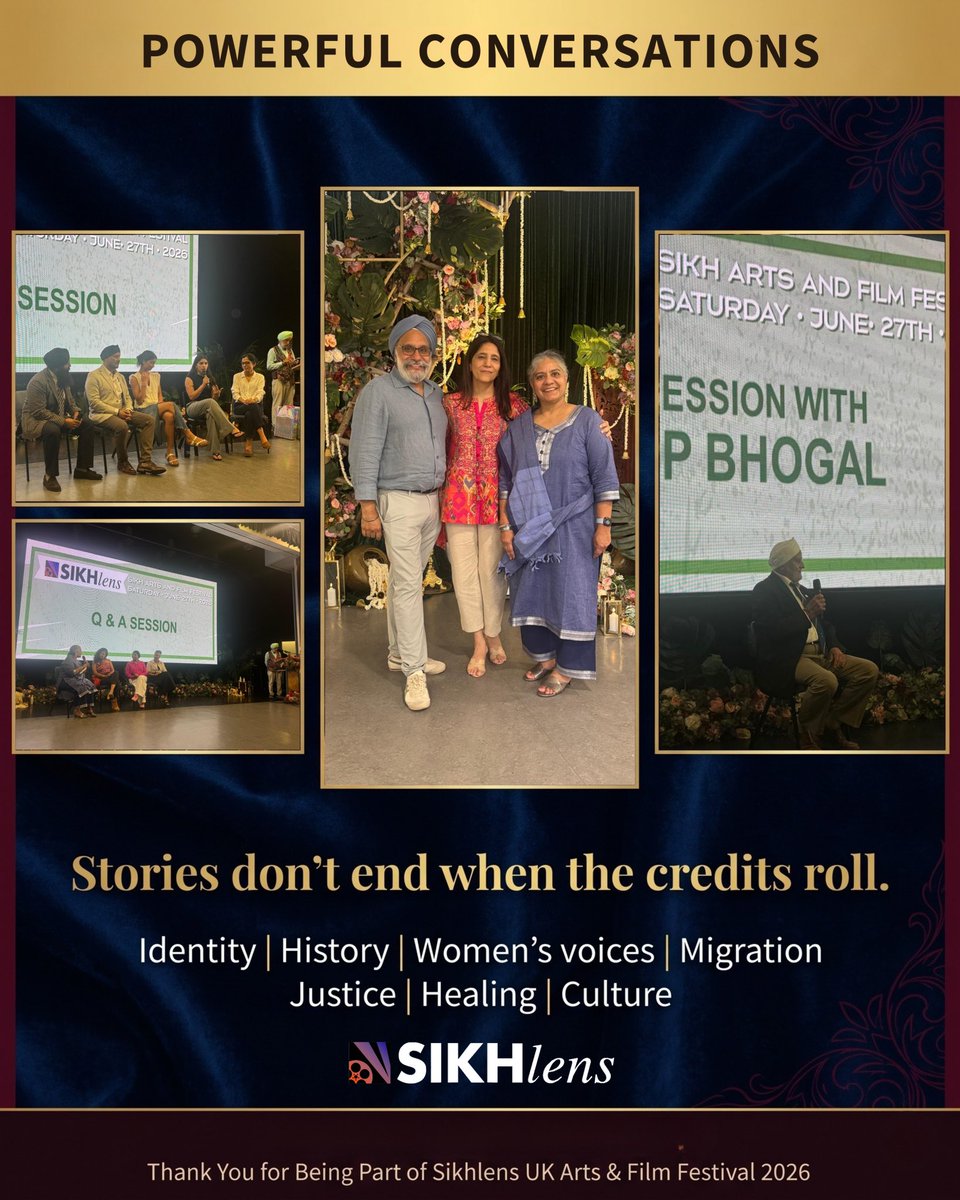 SikhLens's tweet photo. Thank you, Leicester! ❤️ What began as a vision became a celebration of Sikh storytelling, art, history, music & community. Thank you to everyone who joined us and made Sikhlens UK unforgettable. Stories traveled. Communities connected. Friendships began. See you next year! #SikhlensUK #SikhStories