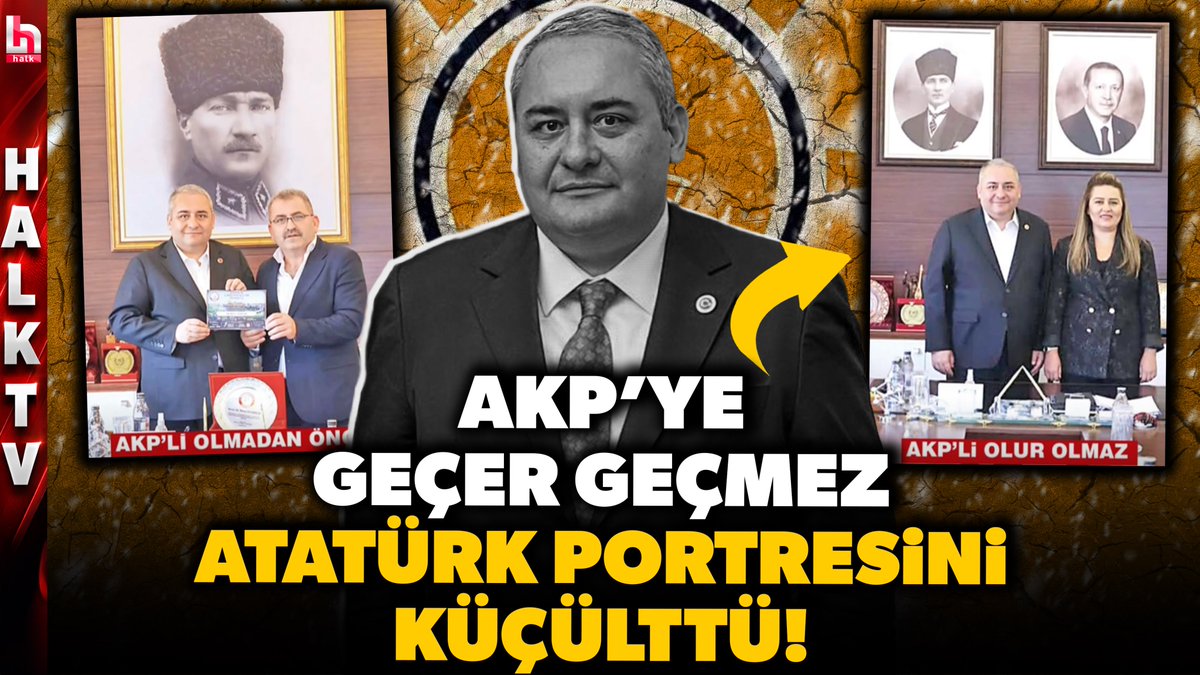 halktvcomtr's tweet photo. 🟥AKP'YE ÇABUK UYUM SAĞLADI!

📌AKP'ye geçen Mesut Özarslan'ın ilk icraatı Atatürk portresini küçültmek oldu!

🔗https://t.co/pHMjzWGX7E https://t.co/OI1Q8BXyaz