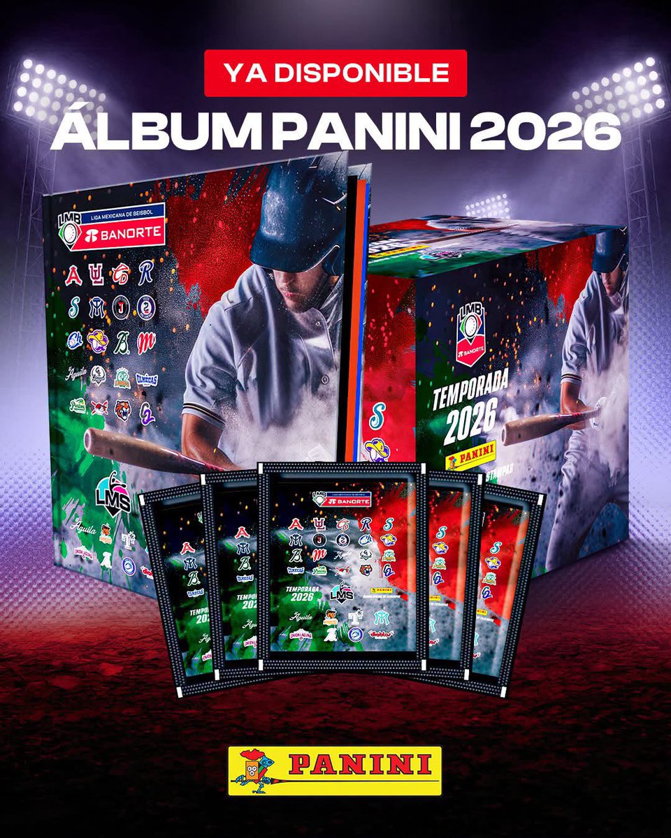 Pericos_Oficial's tweet photo. 🛒✨ ¡Ya disponible en Pericotienda!

⚾🦜 El nuevo Álbum Panini LMB Banorte 2026 reúne a los protagonistas de una temporada que promete grandes historias: jugadores, equipos y momentos que con el tiempo volveremos a abrir para recordar. 📖💚

#LMBBanortePanini2026 #LaLigaFuerteDeMéxico #ModoPericos 🟢